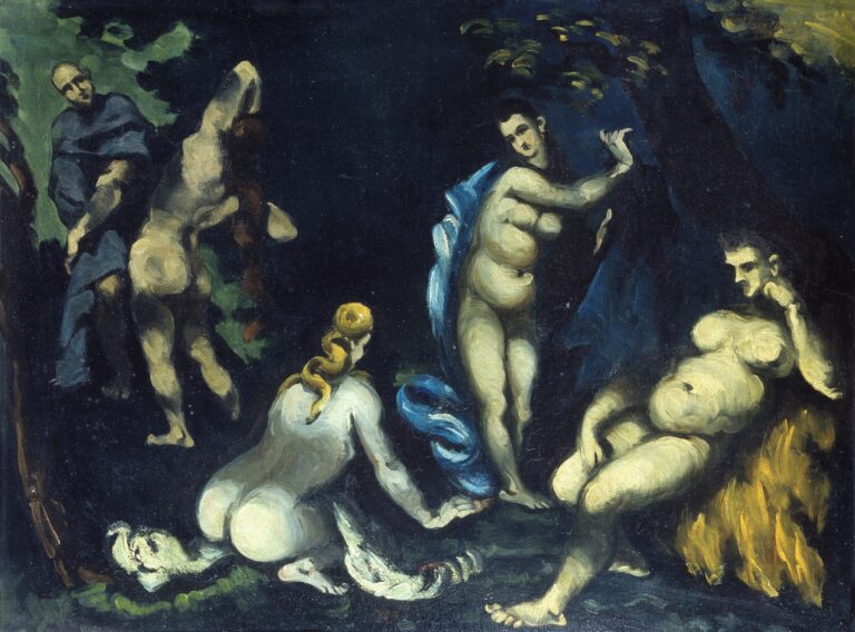 Paul Cézanne gilt als der erste aller Mönche, aller Asketen, aller Einsiedler, aller Enthaltsamen, all jener, die all den Versuchungen der Welt standhielten. Er war einer der vielen Maler, der des Menschen Spagat und Hilflosigkeit zwischen Enthaltsamkeit und Versuchung ins Bild rückte