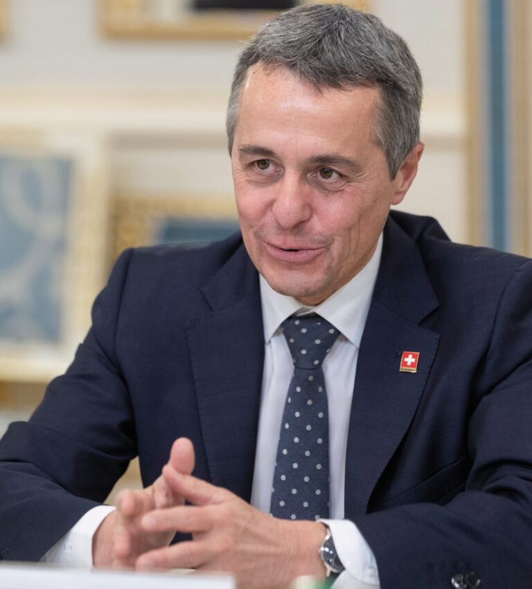 Swiss foreign minister Ignazio Cassis visit Ukraine.