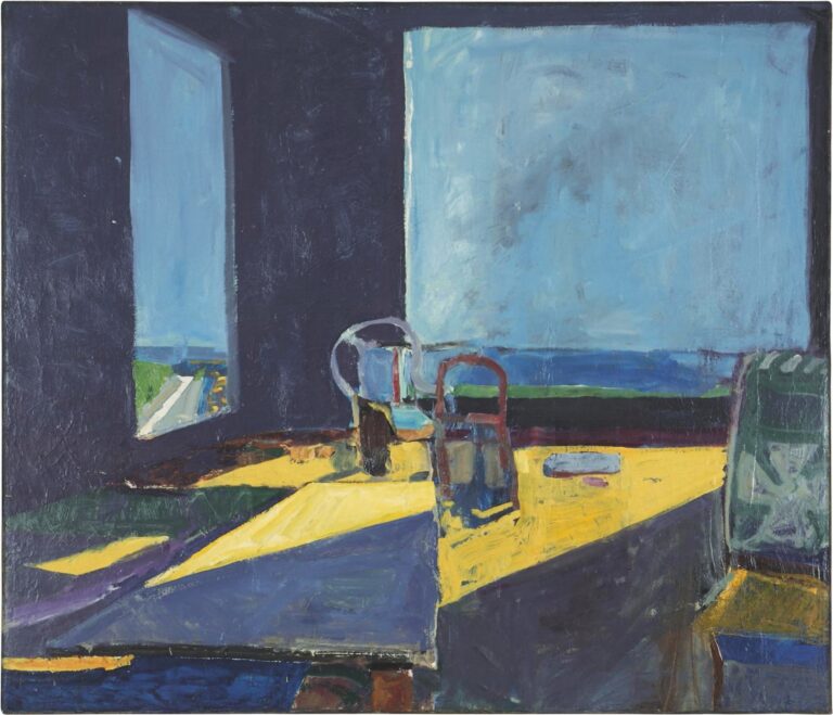 Der amerikanische Maler Richard Diebenkorn fand seinen Topos der erfüllten inneren Einkehr, jenes ewige Bild, aus dem die Serie «Ocean Park» werden sollten, diese Momentaufnahmen voller Leichtigkeit, gesättigt mit all dem Blau der Welt, das im Licht der Sonne zu schwimmen scheint