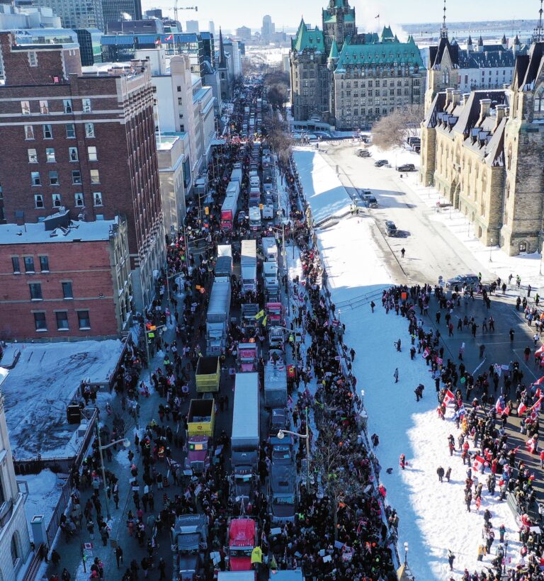 Freedom Convoy 2022 protest against vaccine mandates