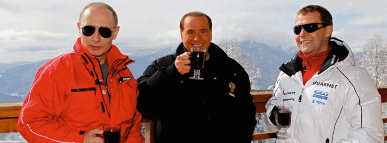 Dmitry Medvedev, Vladimir Putin, Silvio Berlusconi