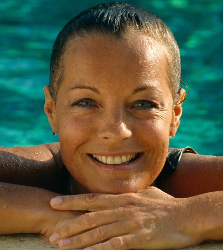 Actress Romy Schneider during her Sicilian Holidays