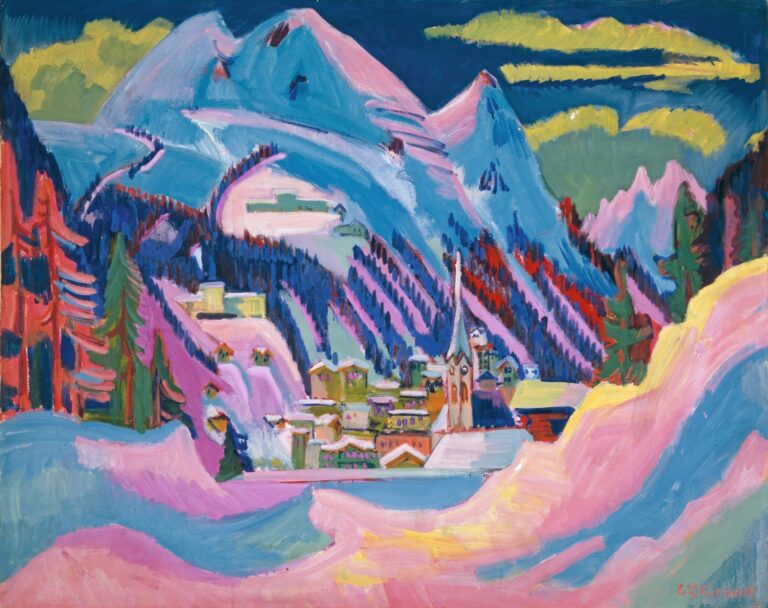 Ernst Ludwig Kirchner; Davos im Winter. Davos im Schnee; 1923