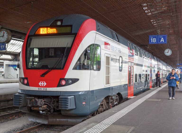 Stadler KISS in Zurich HB train station