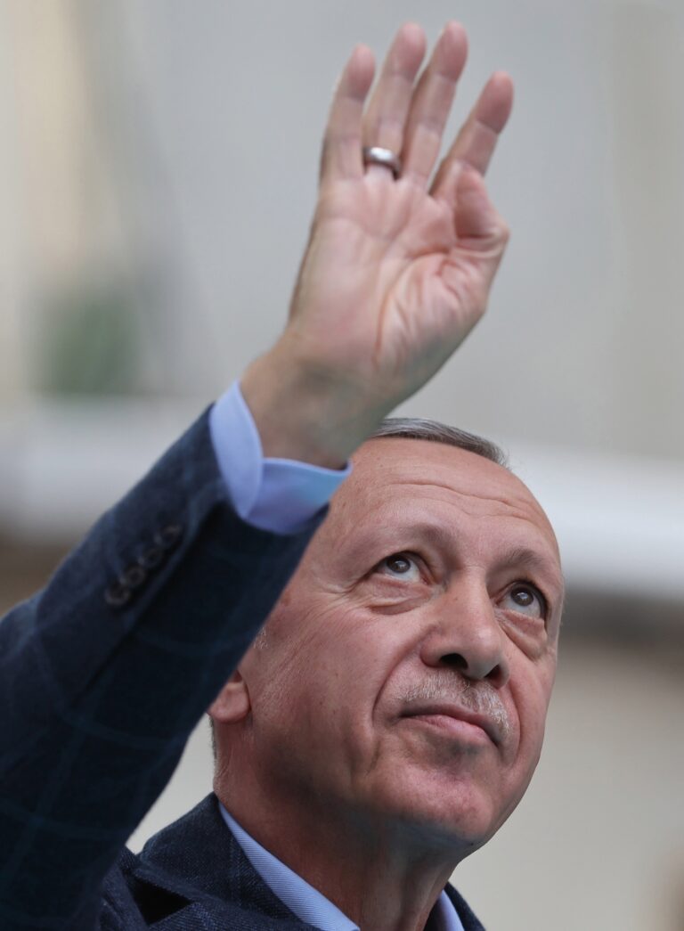 Turkish President Recep Tayyip Erdogan holds campaign rally in Istanbul