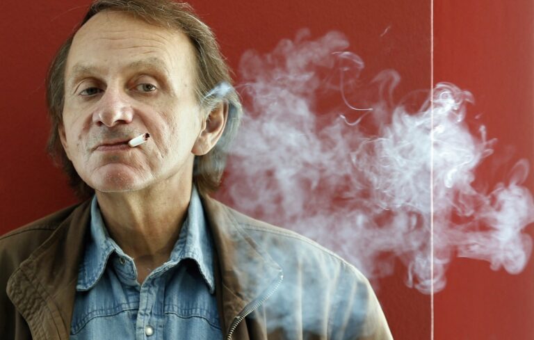 French author Michel Houellebecq presents