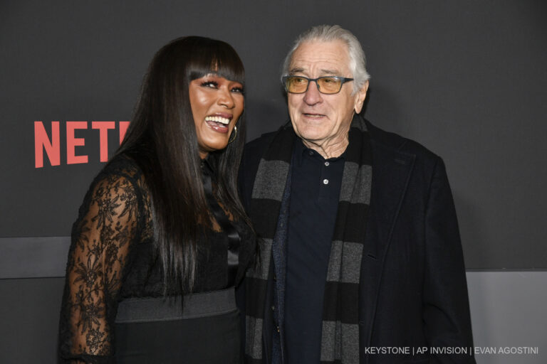 Angela Bassett, left, and Robert De Niro attend the world premiere of Netflix's 