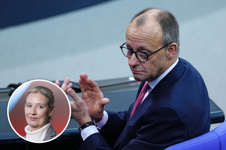 Asyldebatte: Und Friedrich Merz blickt sich ständig nach hinten um, wo die Merkel-Jünger mit gezücktem Dolch lauern