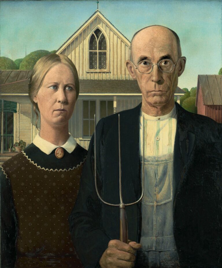 Bild: Wikimedia Commons («American Gothic» von Grant Wood, 1930, Art Institute of Chicago)